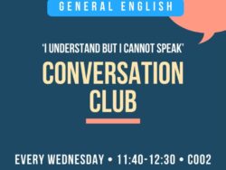 Conversation CLUB poster for sharing
